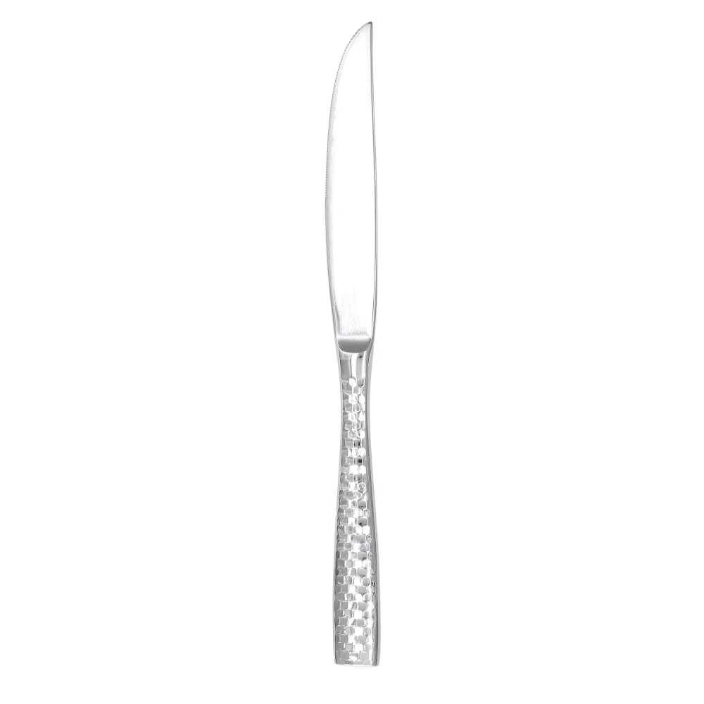 Fortessa 9 3/5" Steak Knife with 18/10 Stainless Grade, Lucca Faceted Pattern (1.5.102.FC.006)