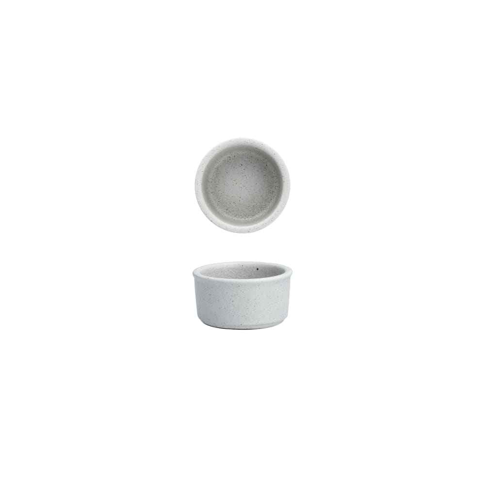 Fortessa 2 1/2 oz Paleo Ramekin - China, Ash (3300.590145GY)