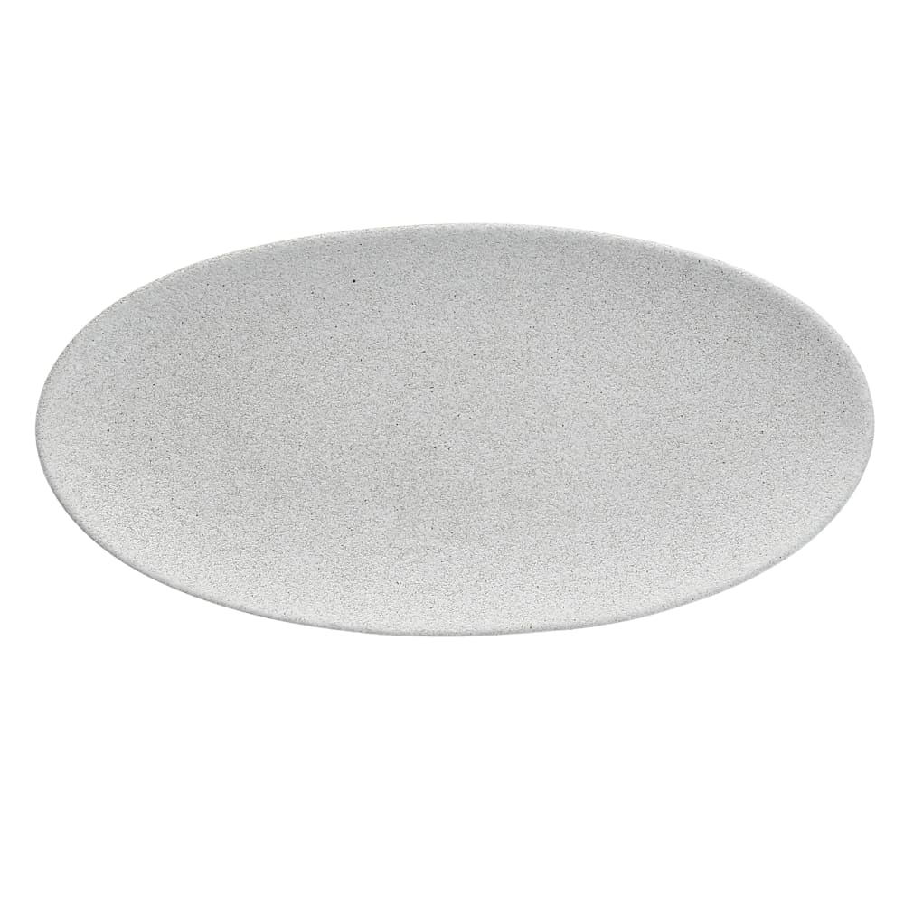 Fortessa 9 x 4 1/2" Oval Paleo Fish Platter - China, Ash (3300.728GY)