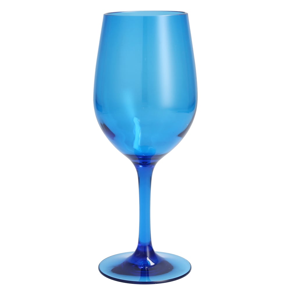 Fortessa 12 oz Outside White Wine Glass, Plastic, Blue (DV.PS.BBS104BL)