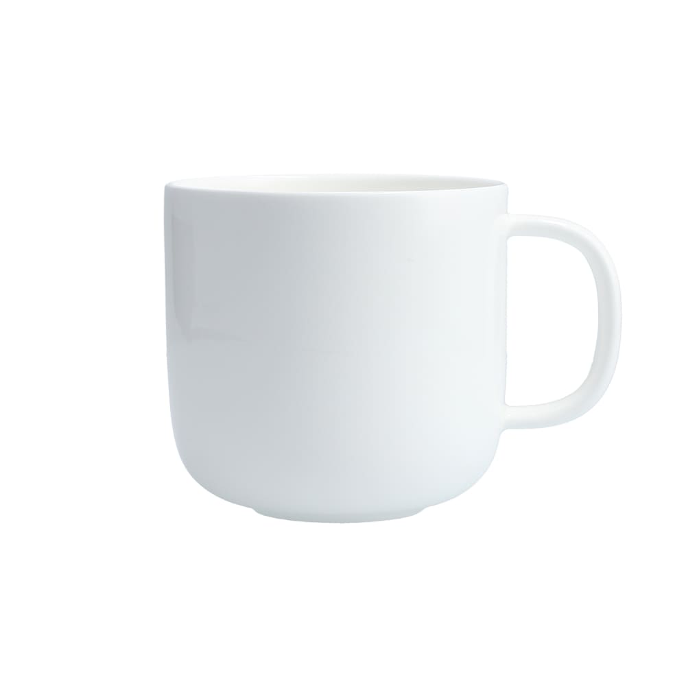 Fortessa 15 oz Modern Coupe Mug - China, White (FFD-MC-801)