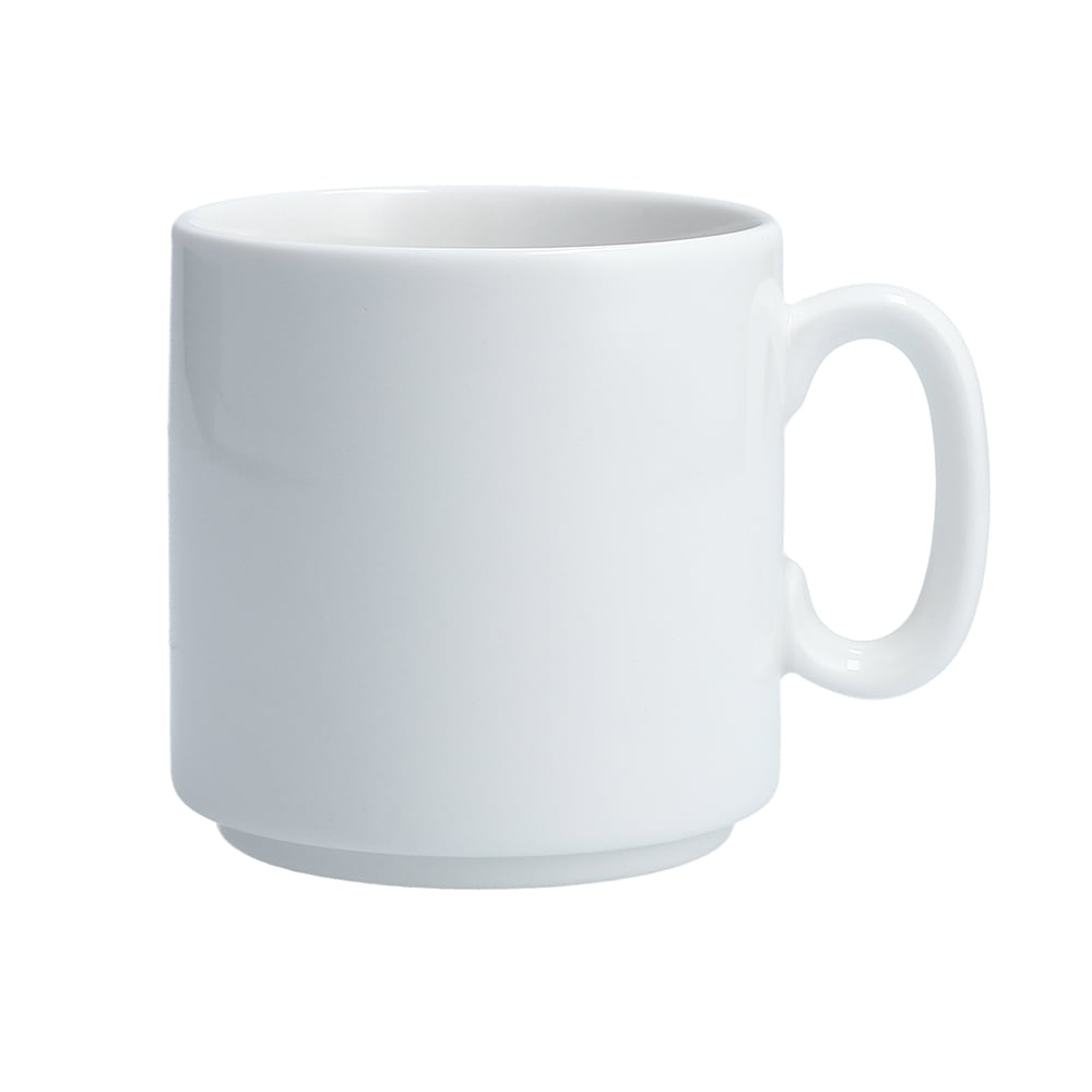 Fortessa 9 1/2 oz Serena Mug - China, White (TC7600.DV.08)