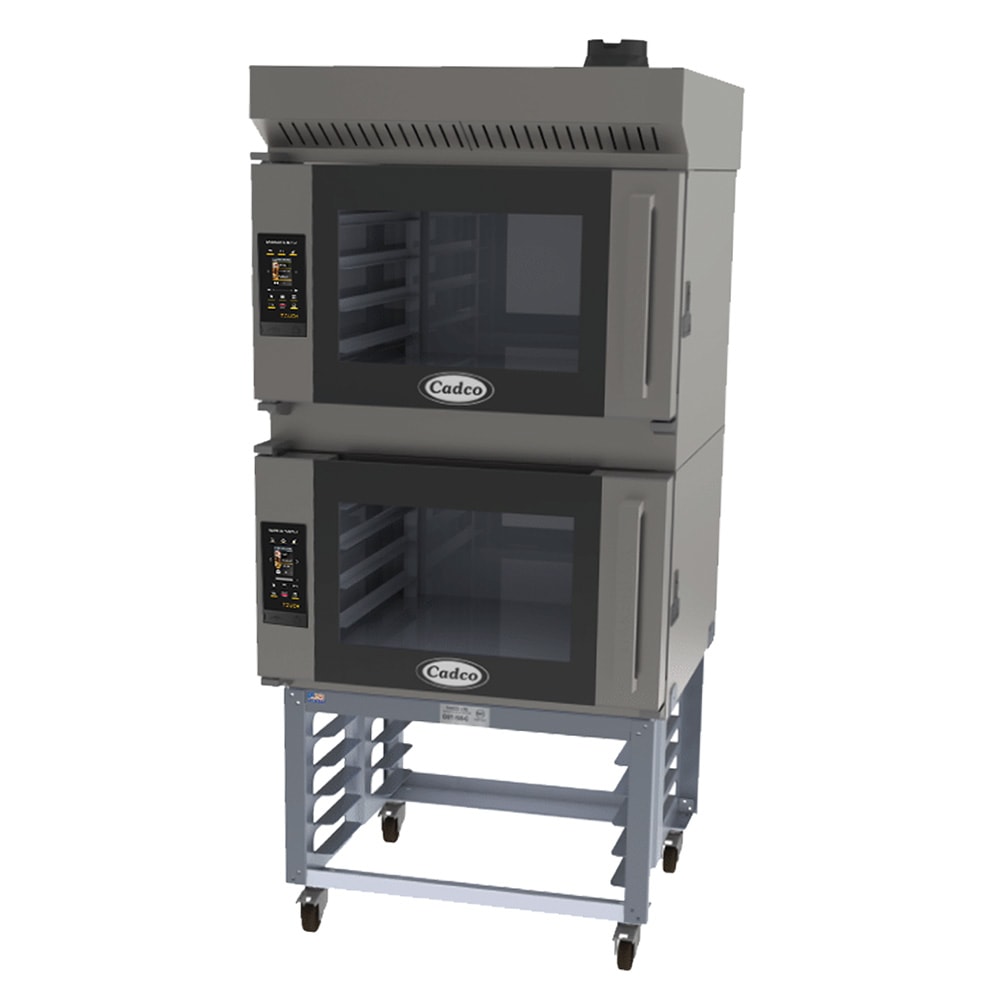 Cadco BLS-4FTR-2H Double Full Size Electric Convection Oven - 7.6kW, 208-240v/1ph