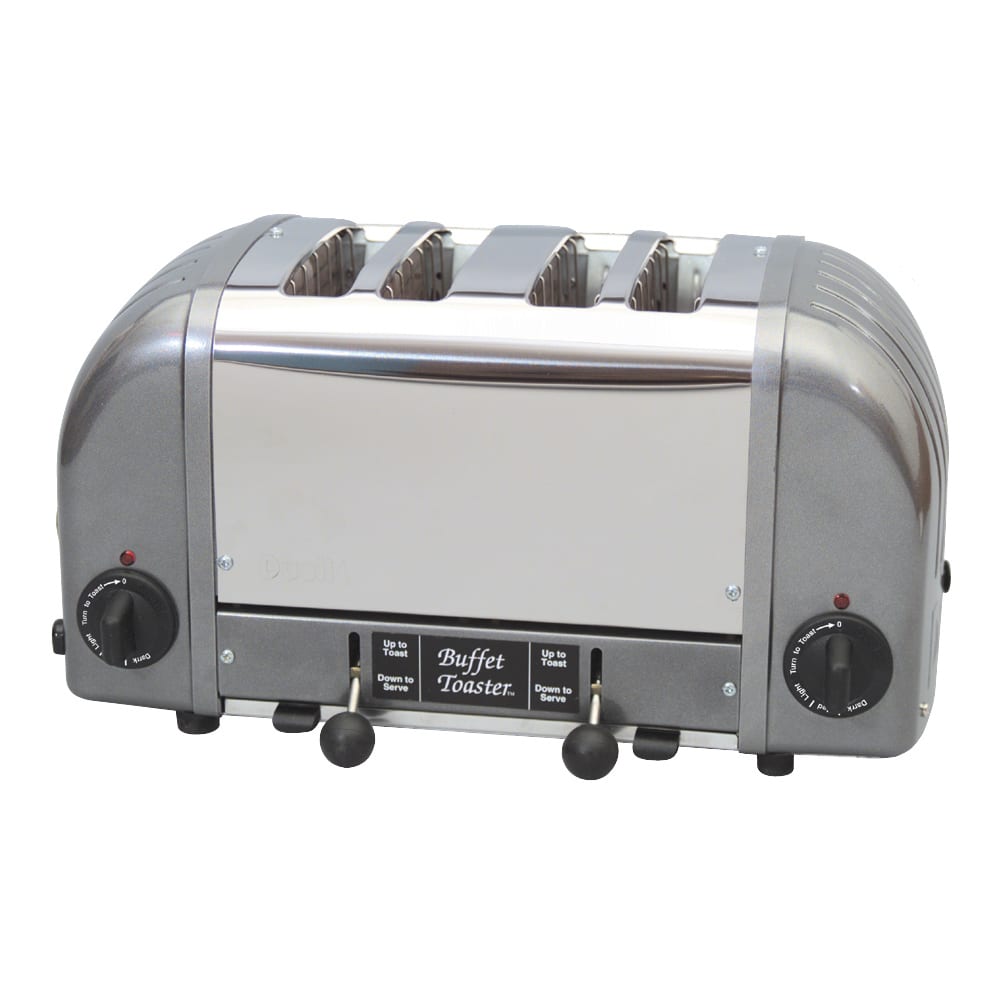 Cadco CBF-4M Slot Toaster w/ 4 Slice Capacity & 1"W Product Opening - 120v