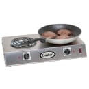 Cadco CDR-1T 21 1/4" Electric Hotplate w/ (2) Burners & Infinite Controls, 120v thumbnail 2