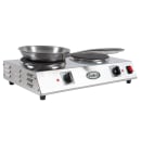 Cadco CDR-2C 21 1/4" Electric Hot Plate w/ (2) Burners & Infinite Controls, 120v thumbnail 11