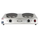 Cadco CDR-2C 21 1/4" Electric Hot Plate w/ (2) Burners & Infinite Controls, 120v thumbnail 2