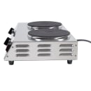 Cadco CDR-2C 21 1/4" Electric Hot Plate w/ (2) Burners & Infinite Controls, 120v thumbnail 4