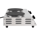 Cadco CDR-2C 21 1/4" Electric Hot Plate w/ (2) Burners & Infinite Controls, 120v thumbnail 5