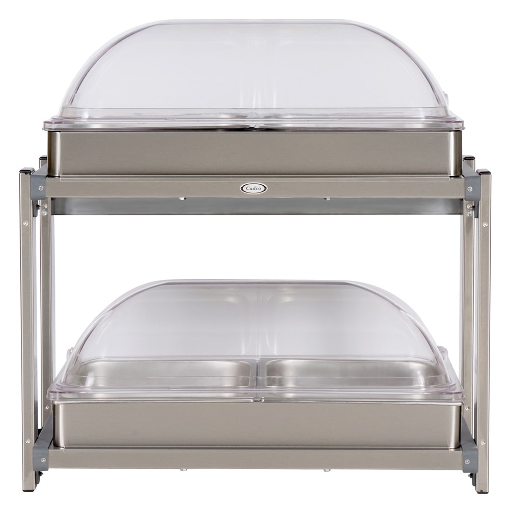 Cadco CMLB24RT 23 1/4" Countertop Hot Food Table w/ (2) Wells, 120v