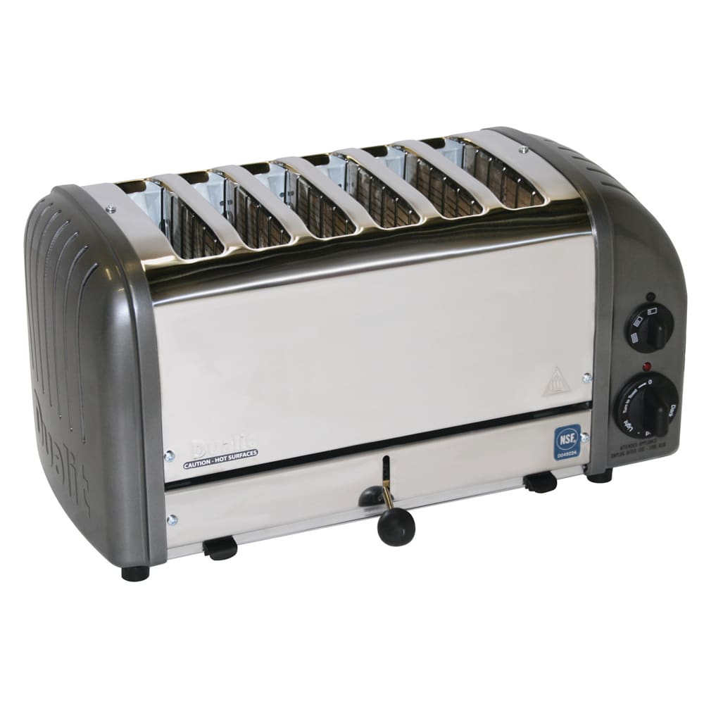 Cadco CTW-6M(220) Slot Toaster w/ 6 Slice Capacity & 1"W Product Opening - 220v