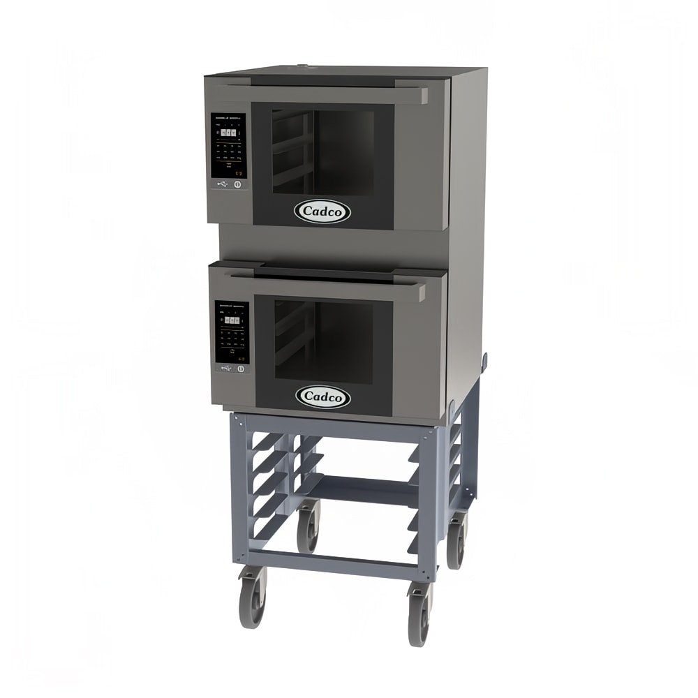 Cadco BLS-3HGD-2 Double Half Size Electric Convection Oven - 2.88kW, 120v