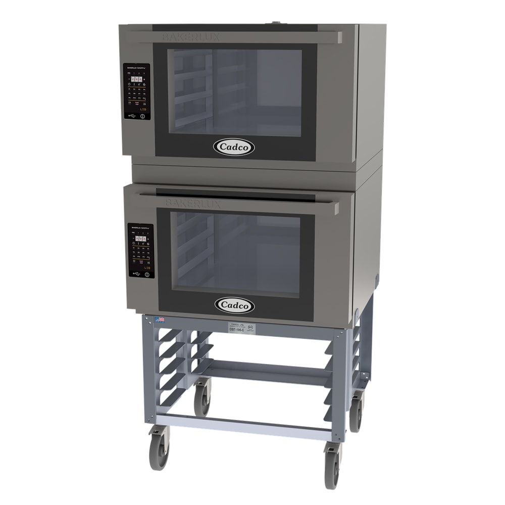 Cadco BLS-4FLD-2 Double Full Size Electric Convection Oven - 15.2kW, 208-240v/1ph