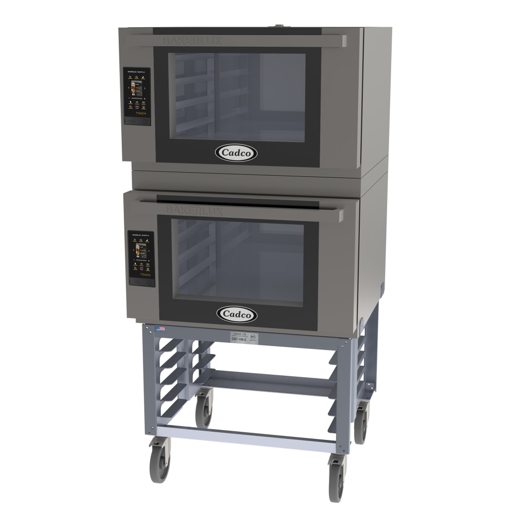 Cadco BLS-4FTD-2 Double Full Size Electric Convection Oven - 15.2kW, 208-240v/1ph