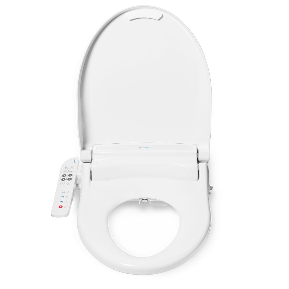 Brondell BL67-EW Electronic Bidet Toilet Seat w/ Side Arm Control - Elongated, White, 120v