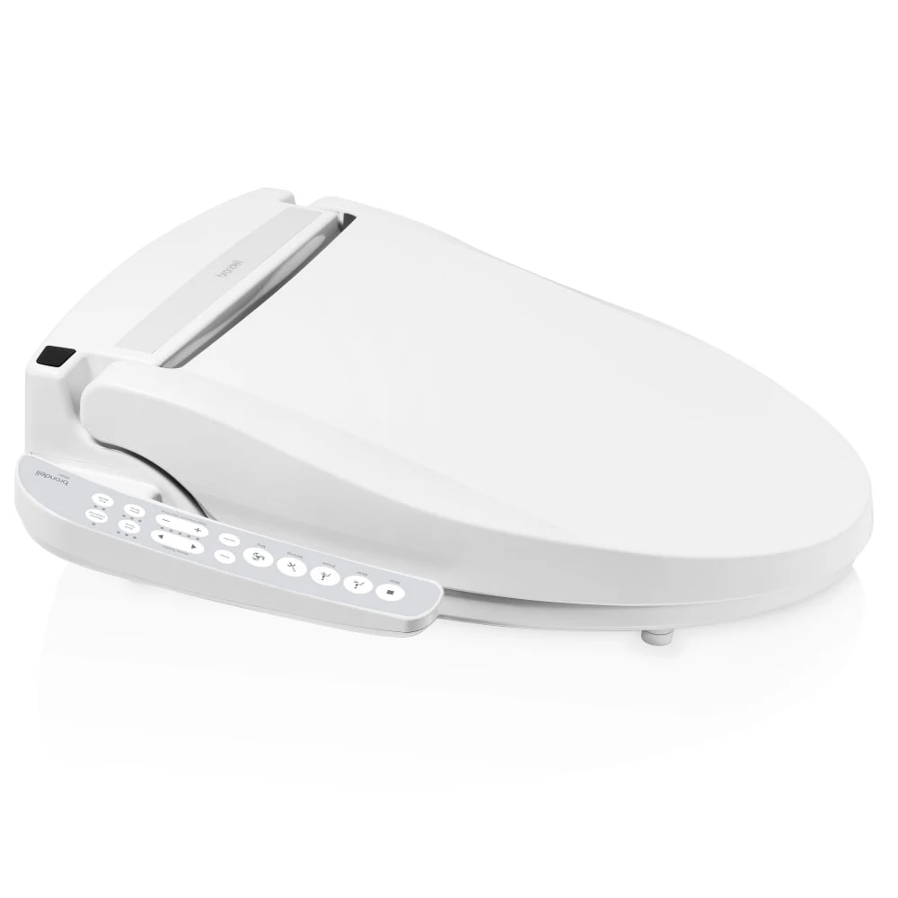 Brondell DR801-EW Electronic Bidet Toilet Seat w/ Side Arm Control - Elongated, White, 120v