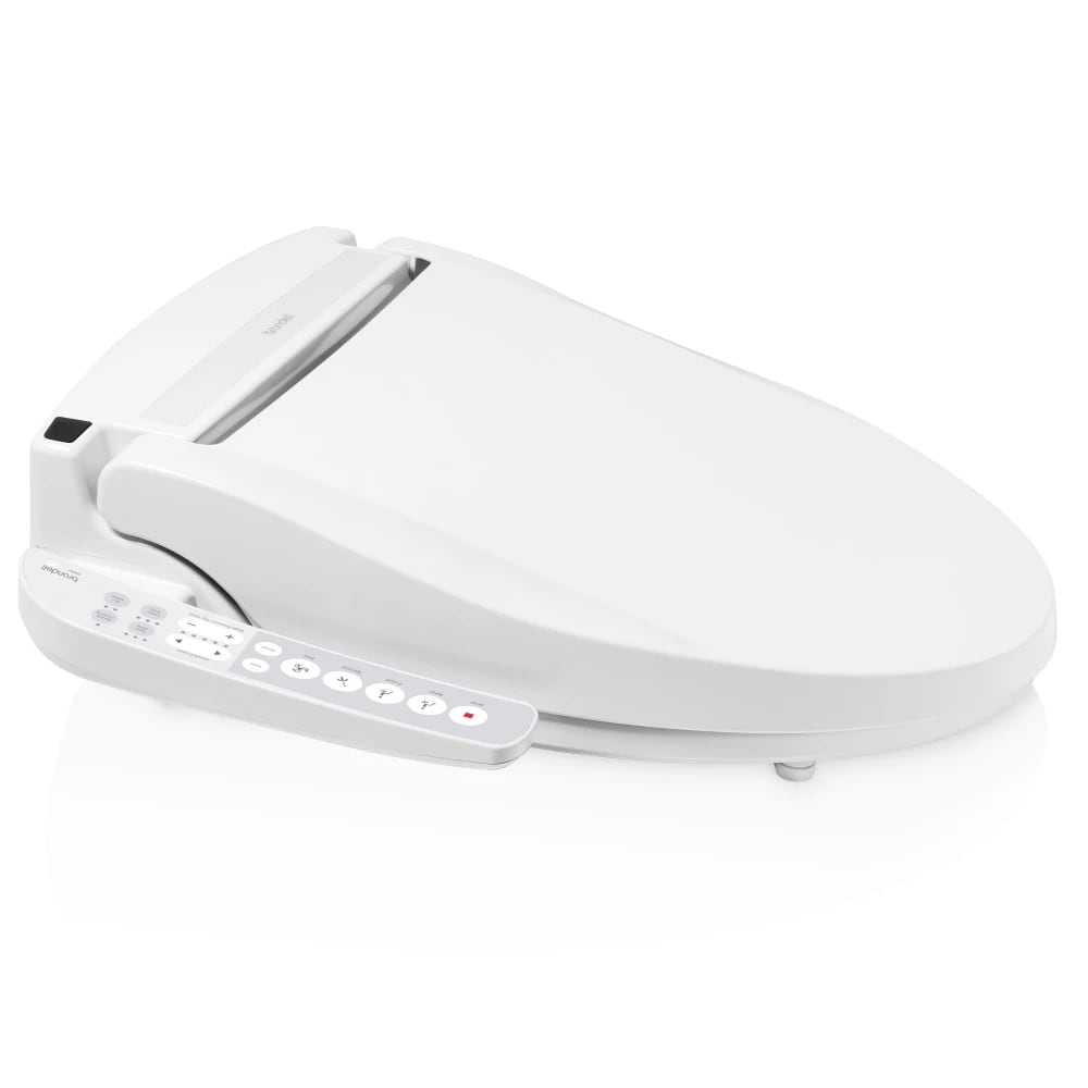 Brondell EM417-EW Electronic Bidet Toilet Seat w/ Side Arm Control - Elongated, White, 120v
