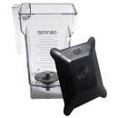 Blendtec 40-611-60 32 oz Cold Frothing Jar w/ Black Hard Lid - Tritan, Clear thumbnail 2