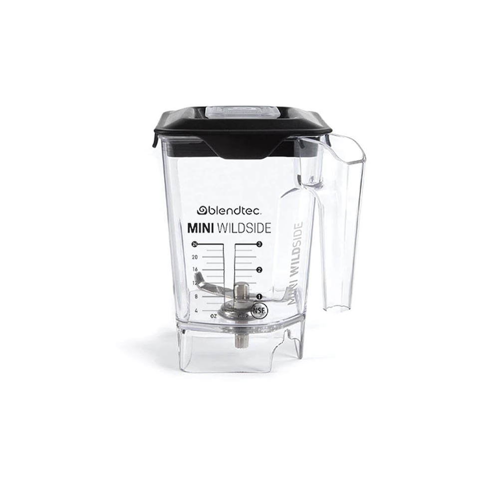 Blendtec 40-642-60 46 oz Wildside™ Jar w/ Black Latching Lid & 4" Blade - Tritan, Clear