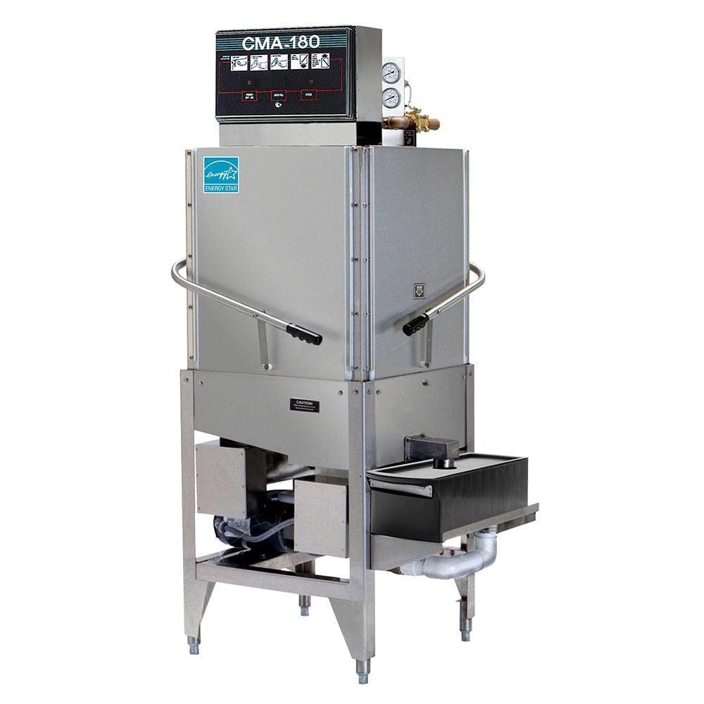 CMA Dishmachines CMA-180-TC High Temp Door Type Dishwasher w/ 60 Racks/hr Capacity, 240v/3ph