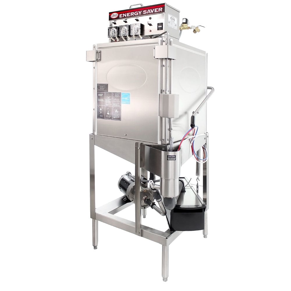 CMA Dishmachines E-3D-EXT Energy Mizer® Low Temp Door Type Corner Dishwasher w/ 40 Racks/hr Capacity, 115v