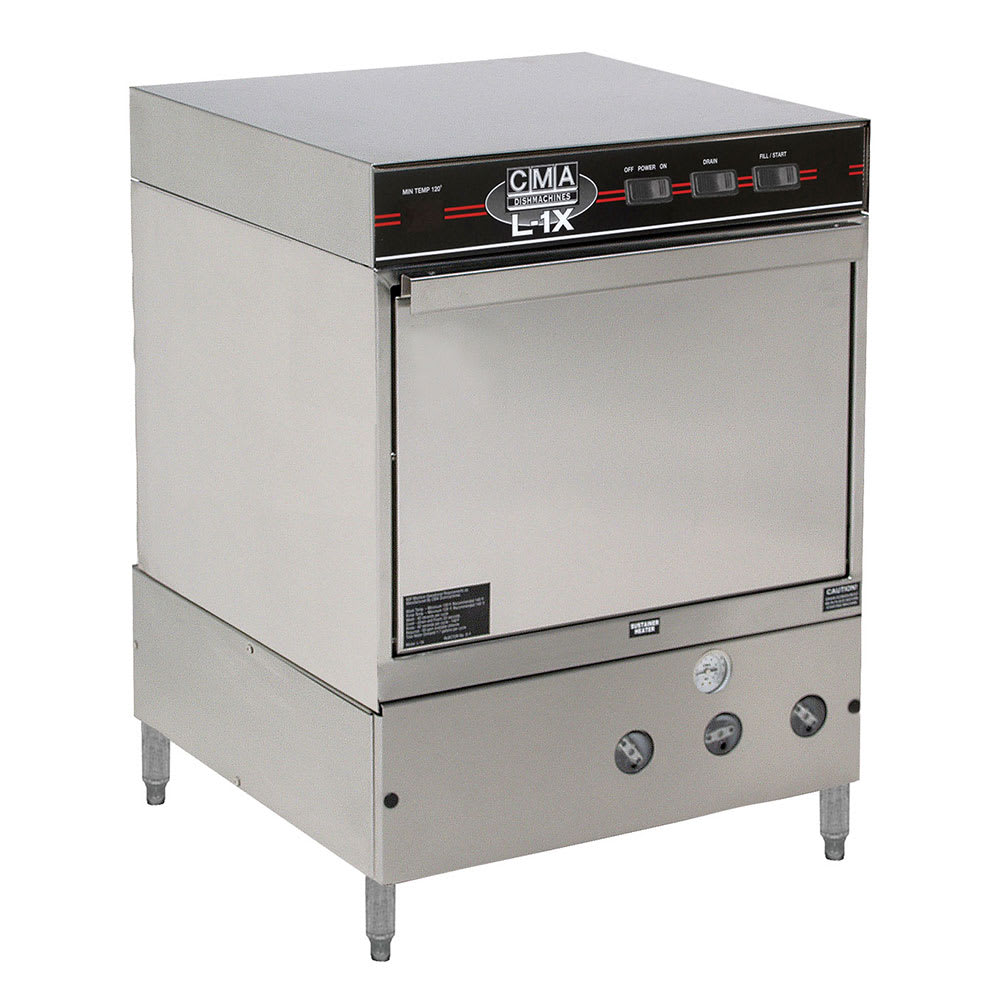 CMA Dishmachines L-1X W/HTR Low Temp Rack Undercounter Dishwasher w/ 30 Racks/hr Capacity, 115v