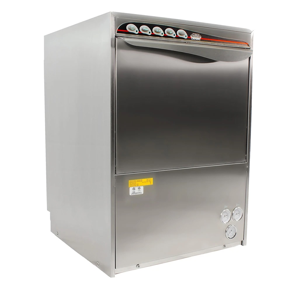 CMA Dishmachines UC50E High Temp Rack Undercounter Dishwasher w/ 30 Racks/hr Capacity, Built-in Booster, 208v/1ph