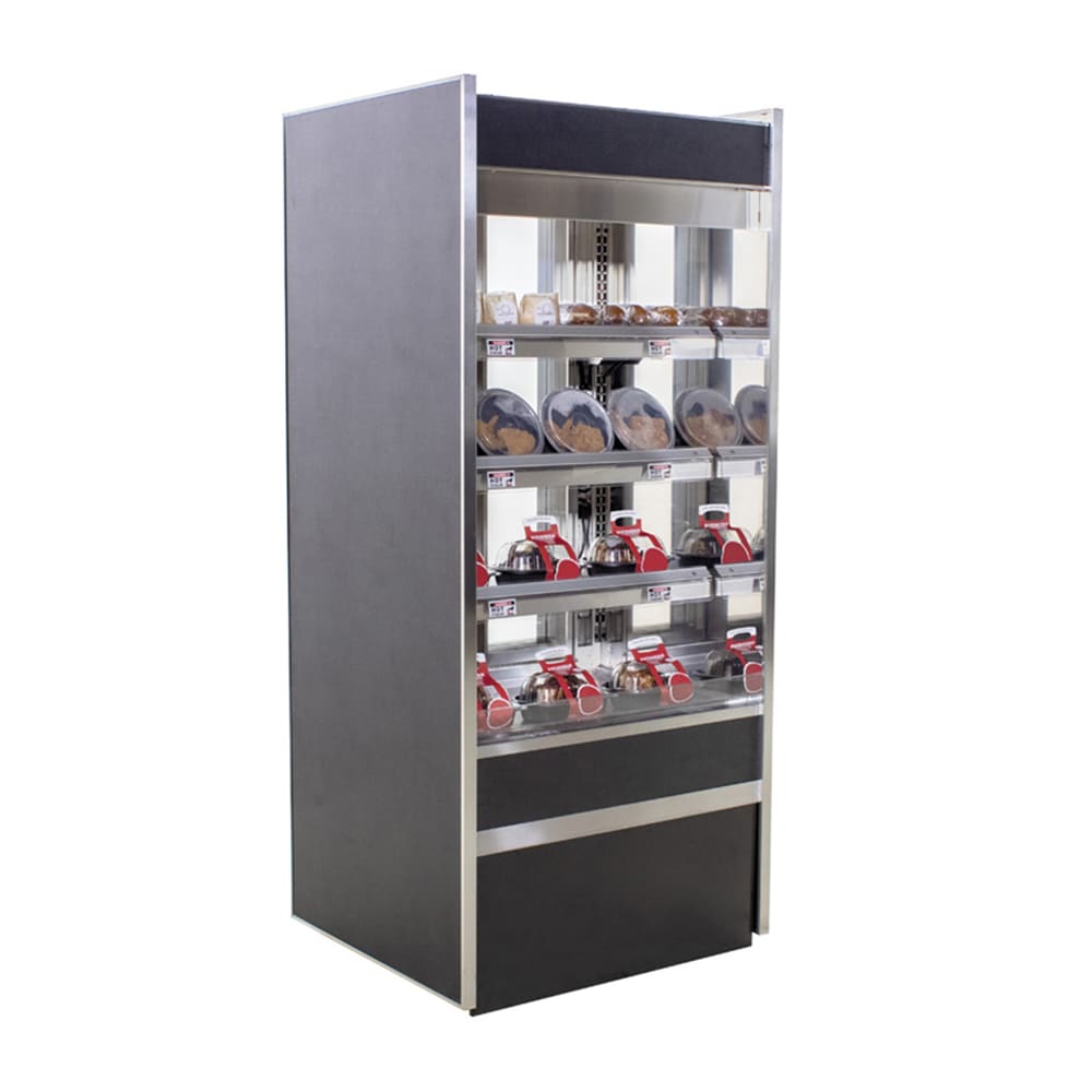 Structural Concepts B3632H 36.5" Oasis® Self Service Hot Food Display - Open Front, 208-240v/1ph, Black