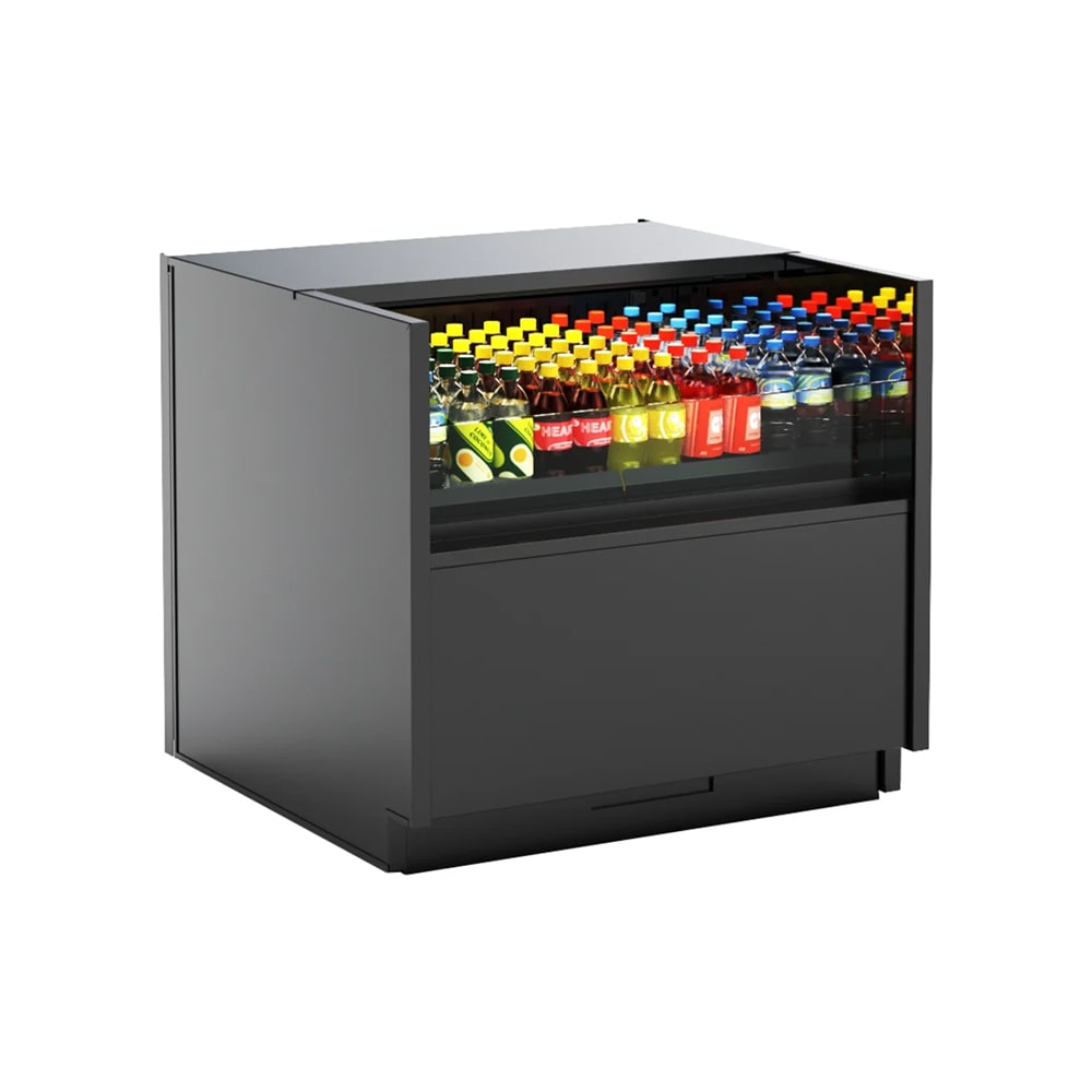 Structural Concepts C33R-UC-E3 35 5/8" Oasis® Undercounter Open Air Cooler w/ (1) Level, Black, 110-120v