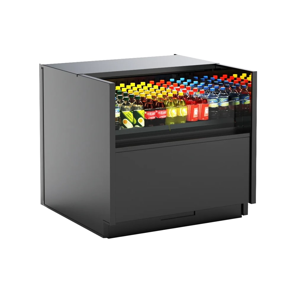Structural Concepts C43R-UC-E3 47 5/8" Oasis® Undercounter Open Air Cooler w/ (1) Level, Black, 110-120v