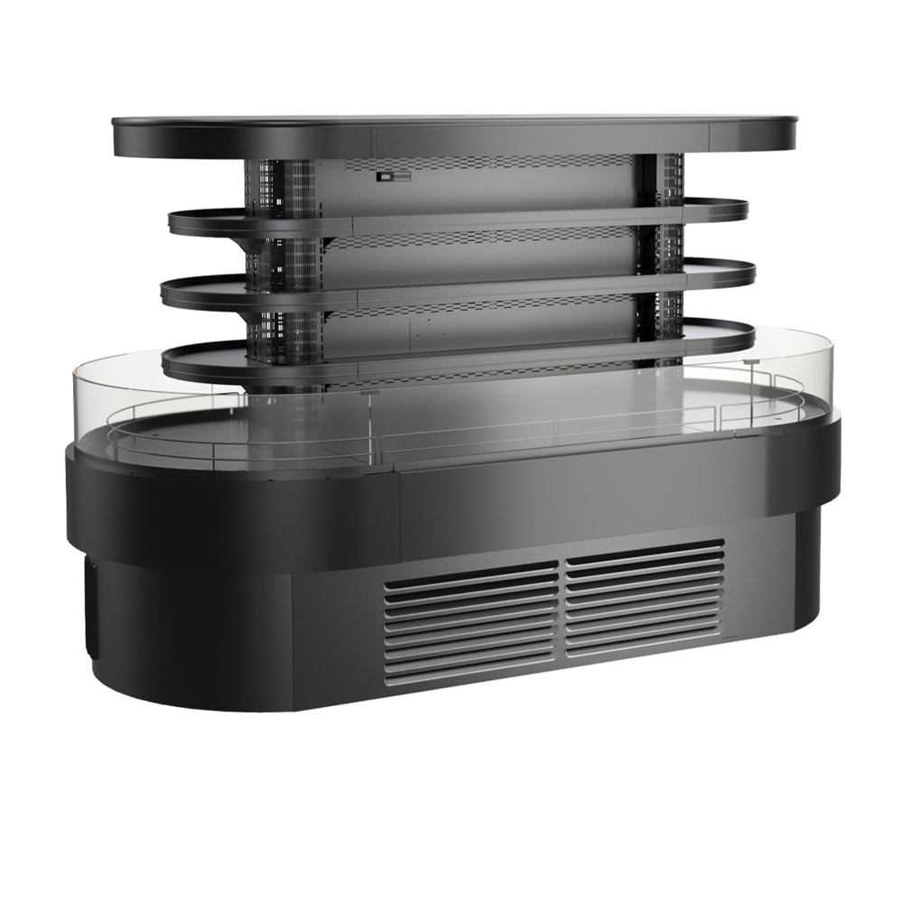 Structural Concepts FSI660R 80 3/4" Oasis® Vertical Island Open Air Cooler w/ (4) Levels, 208-240v