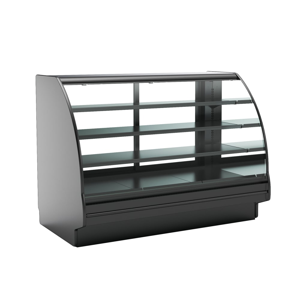 Structural Concepts GHS656RLB (CURVED) 75 3/8" Fusion® Full Service Bakery Case w/ Curved Glass, 110-120v