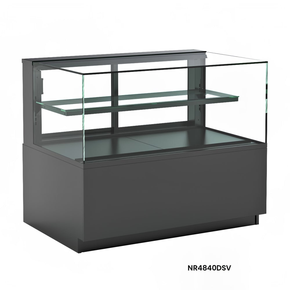 Structural Concepts NR3640DSV 35 3/4" Full Service Ambient Bakery Case w/ Straight Glass - (2) Levels