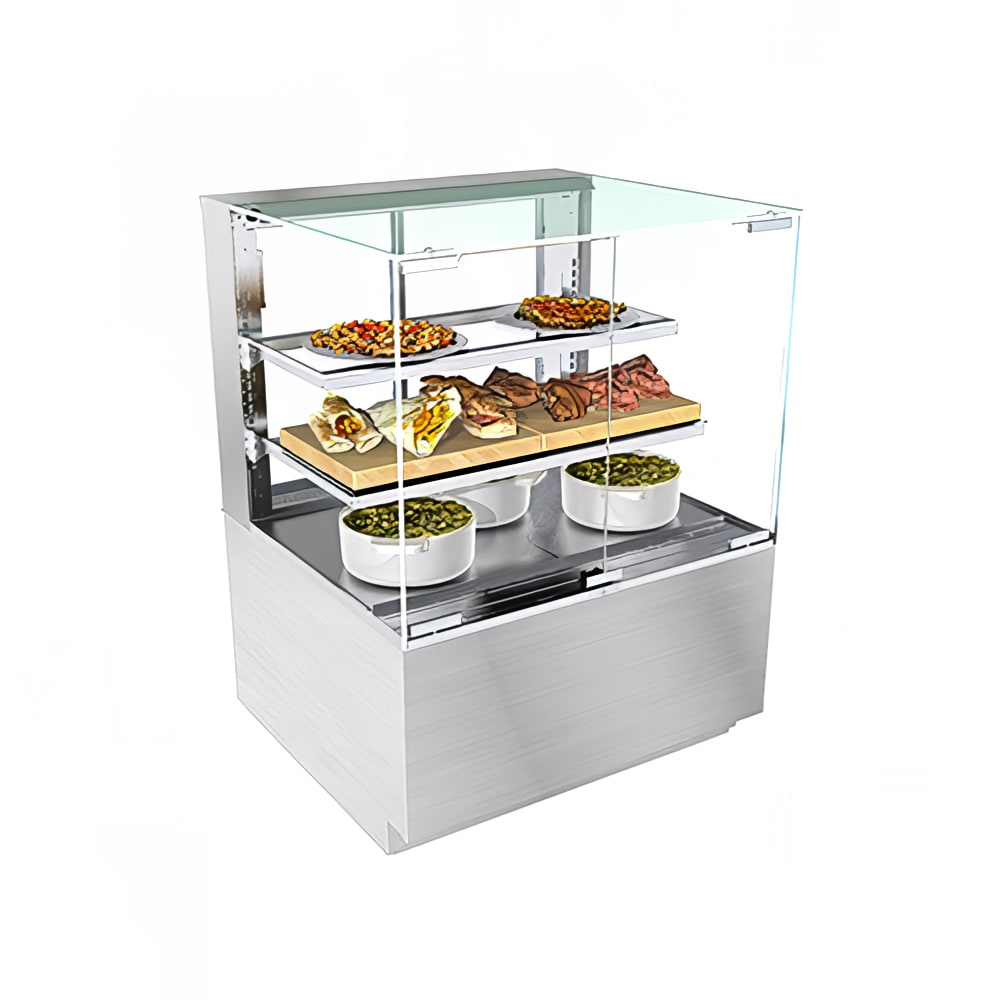 Structural Concepts NR3647HSV 35 3/4" Full Service Freestanding Heated Display Case - (3) Levels, 208-240v/1ph