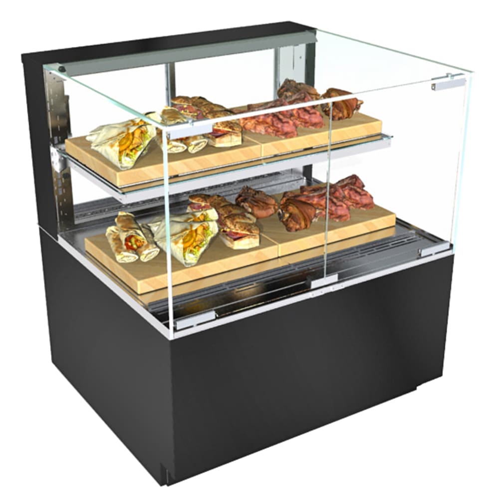 Structural Concepts NR4840HSV 47 3/4" Full Service Freestanding Heated Display Case - (2) Levels, 208-240v/1ph