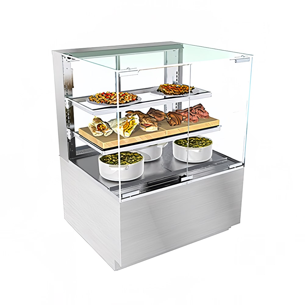 Structural Concepts NR4847HSV 47 3/4" Full Service Freestanding Heated Display Case - (3) Levels, 208-240v/1ph