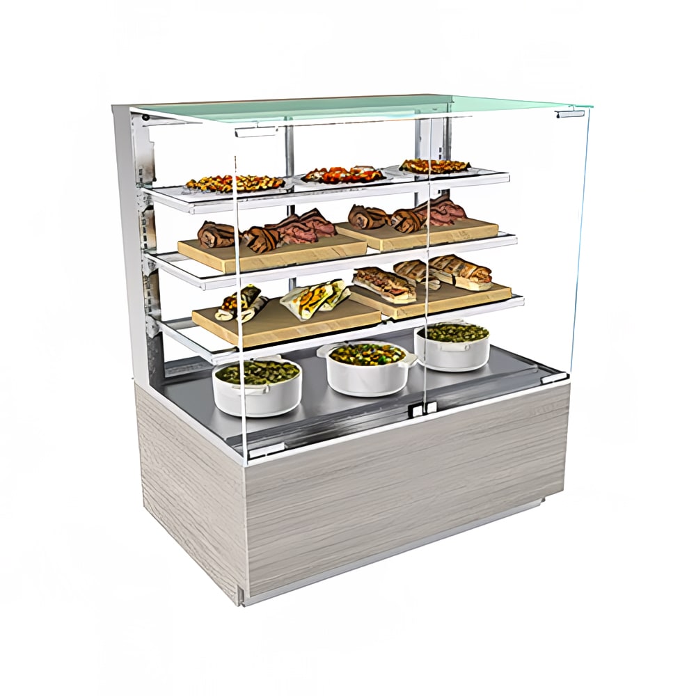 Structural Concepts NR4855HSV 47 3/4" Full Service Freestanding Heated Display Case - (4) Levels, 208-240v/1ph