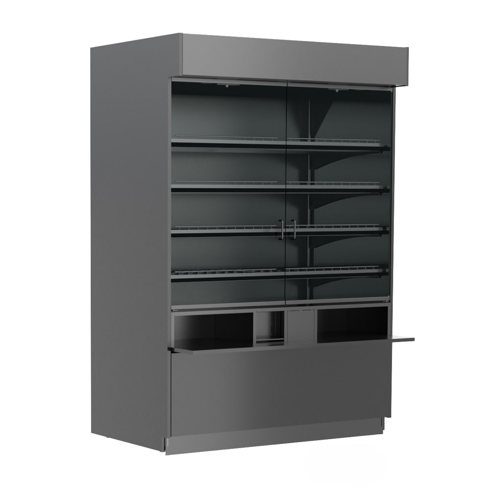 Structural Concepts PC7482 76" Self Service Bakery Case w/ Straight Glass - (5) Levels, Non Refrigerated