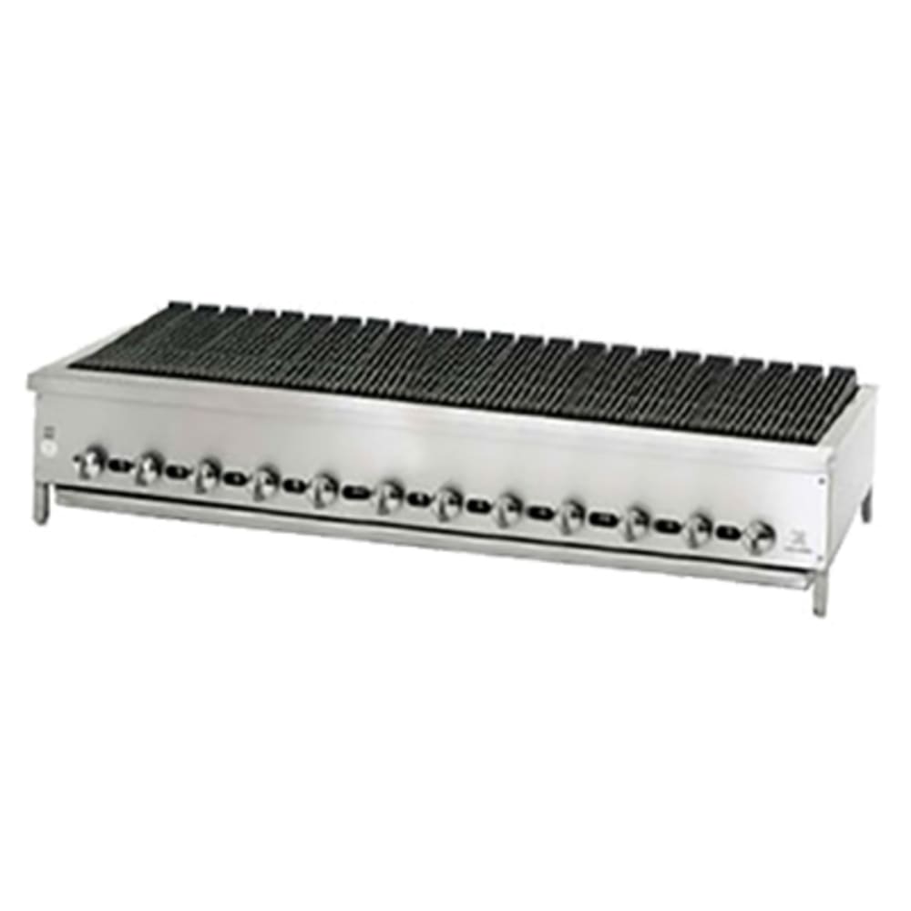 Jade Range 72" Gas Charbroiler w/ Cast Iron Grates, Natural Gas (JB-72)
