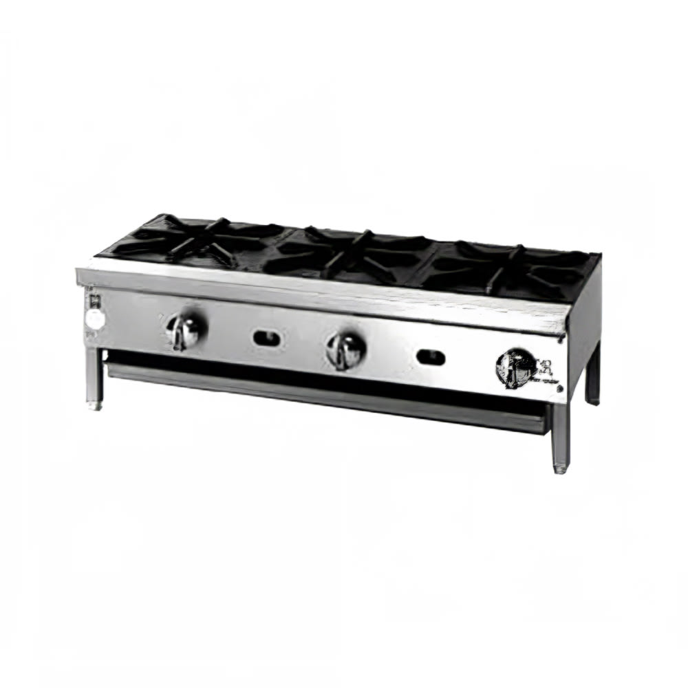 Jade Range 60" Gas Hotplate w/ (10) Burners & Manual Controls, Natural Gas (JHP-1060)