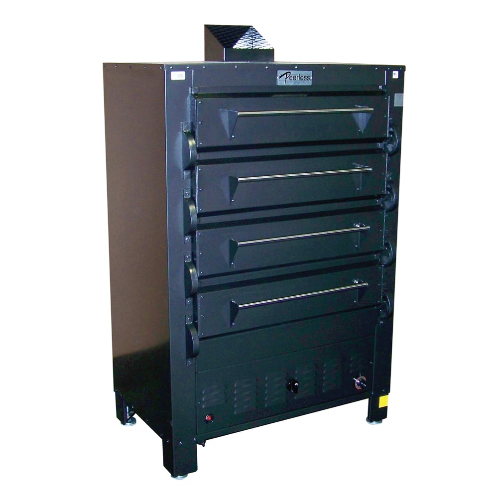 Peerless Ovens 2324M Floor Model Quadruple Mexican Restaurant Deck Oven - Liquid Propane