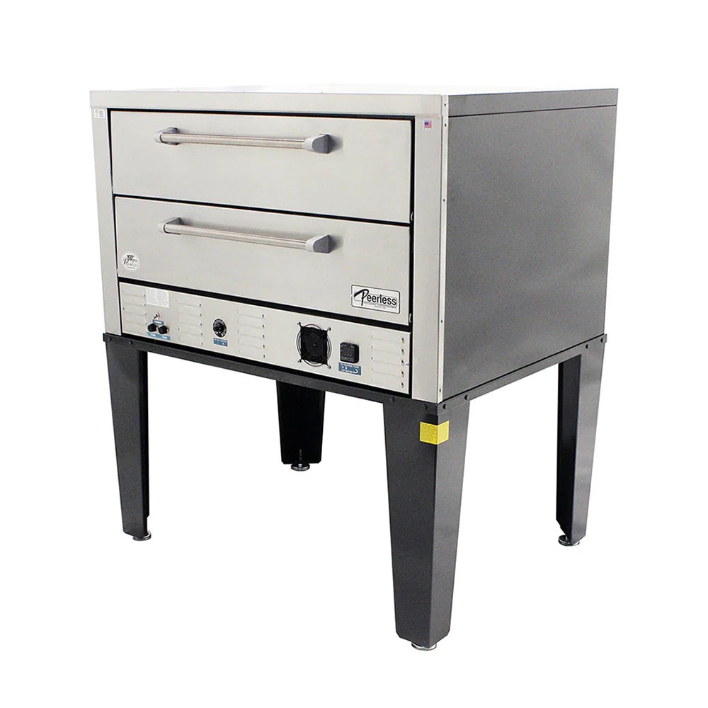 Peerless Ovens CE61PE Floor Model Double Pizza Deck Oven - 220v/1ph