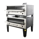 Peerless Ovens CW42P Floor Model Double Pizza Deck Oven - Natural Gas thumbnail 2