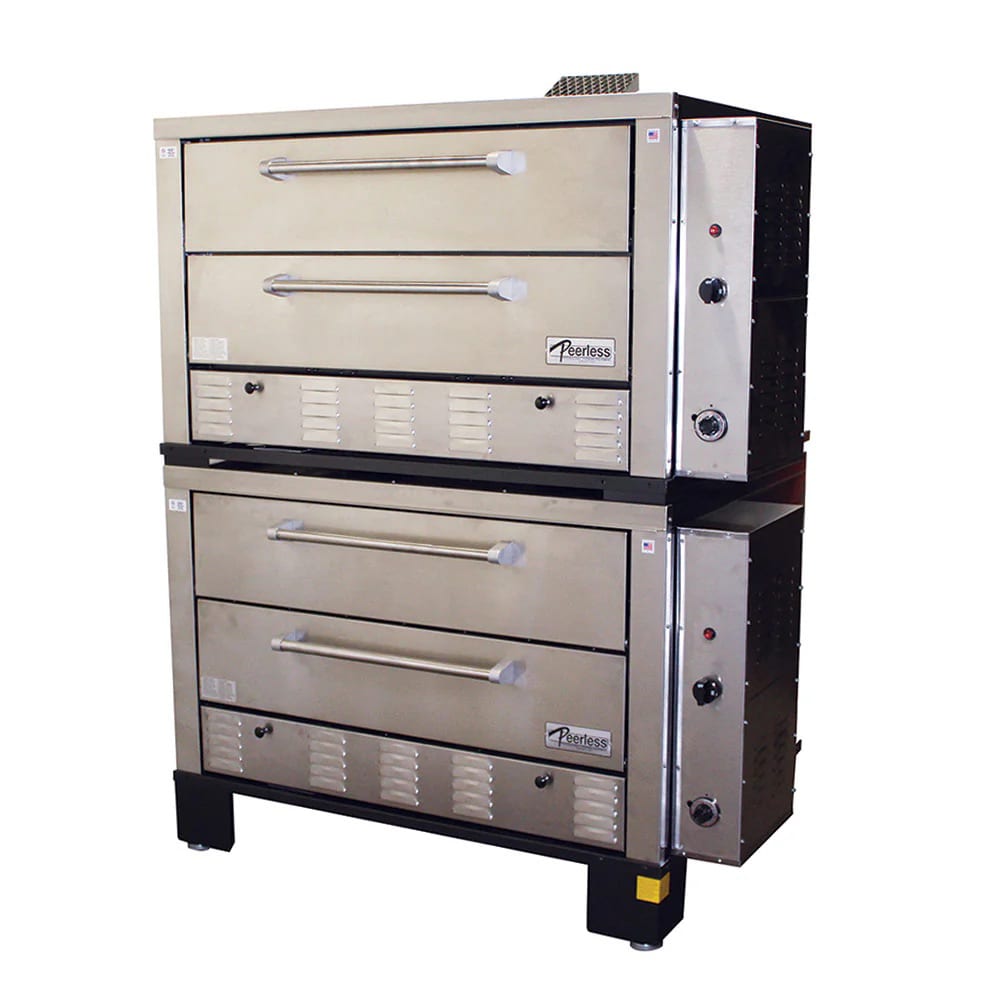 Peerless Ovens CW62PSC Floor Model Quadruple Pizza Deck Oven - Liquid Propane