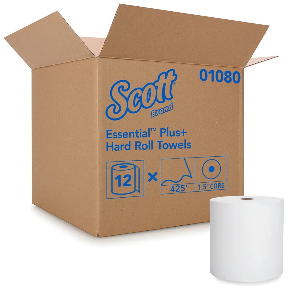 Kimberly-Clark Scott® 425 ft Hardwound Paper Towel Roll, White (01080)