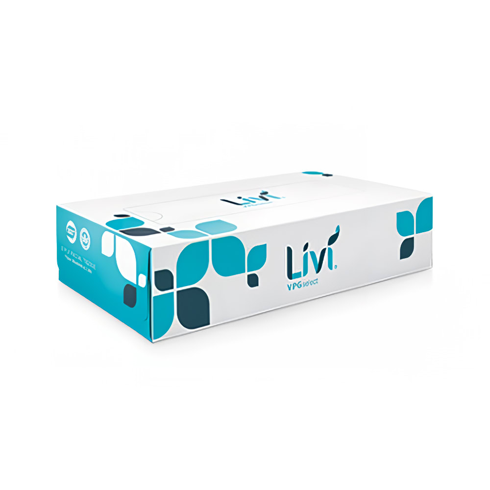 Solaris 2 ply Flat Box Facial Tissue - 8 1/3" x 8", White (11513)