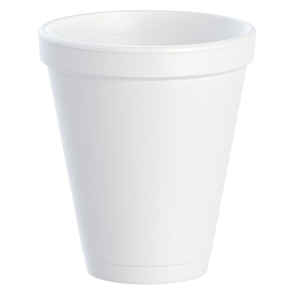 Dart 12J16 J Cup® 12 oz Insulated Foam Cup - Polystyrene, White