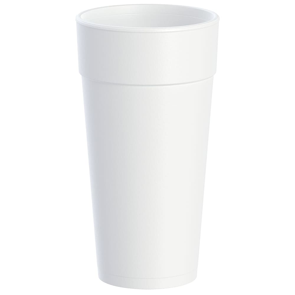 Dart 24J16 J Cup® 24 oz Insulated Foam Cup - Polystyrene, White