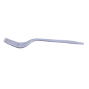 Empress Medium Weight Disposable Forks - Plastic, White (E175001 (41728)) thumbnail 4
