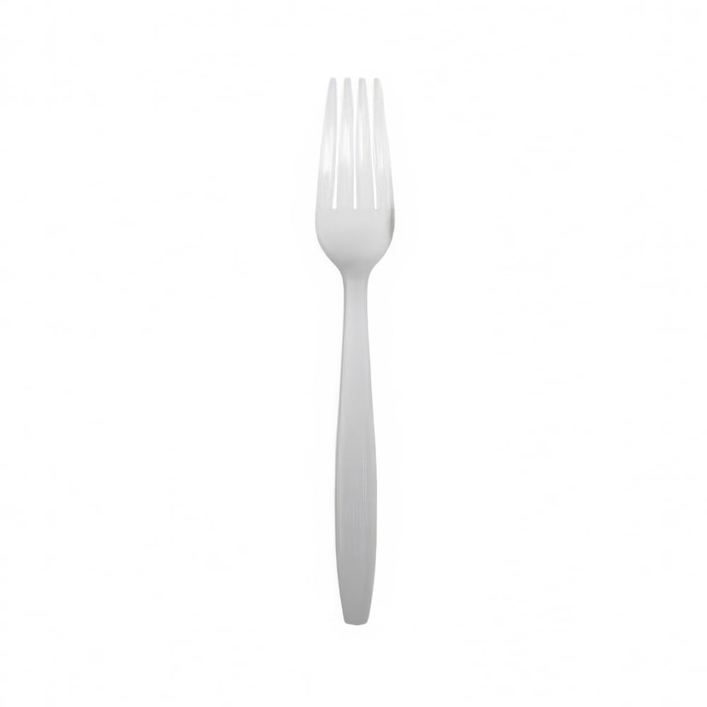 Empress Heavy Weight Disposable Forks - Plastic, White (E177001 (41747))